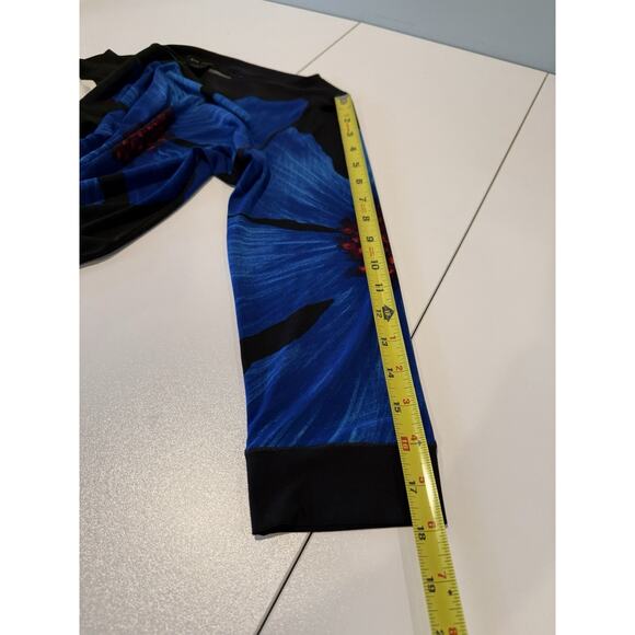 Eva Varro Tunic Top Womens Sz M Bold Floral 3/4 Sleeve Artsy Wearable Art Modern - Picture 8 of 8